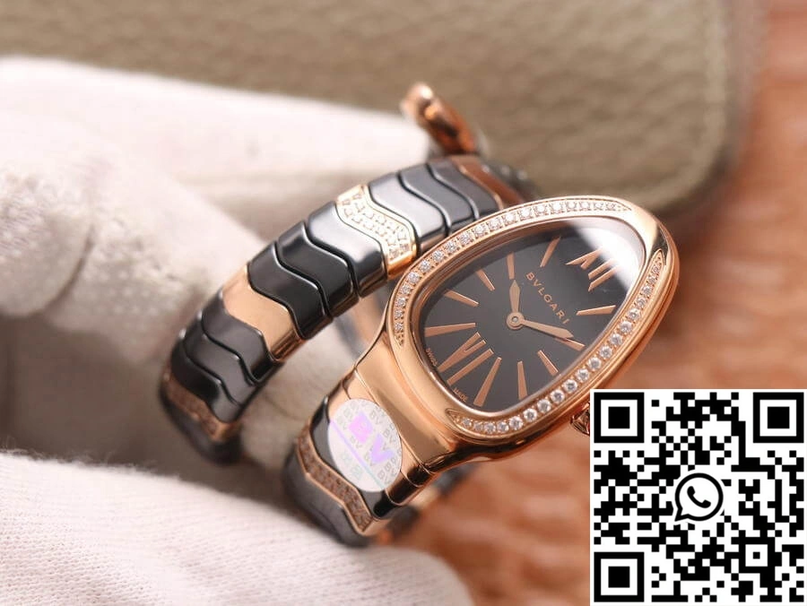BestValue Bvlgari Serpenti BV Factory Rose Gold Diamonds 1653