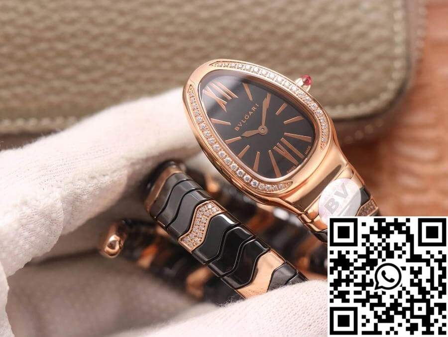 BestValue Bvlgari Serpenti BV Factory Rose Gold Diamonds 1653