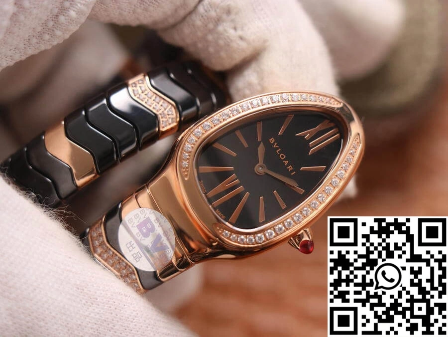 BestValue Bvlgari Serpenti BV Factory Rose Gold Diamonds 1653