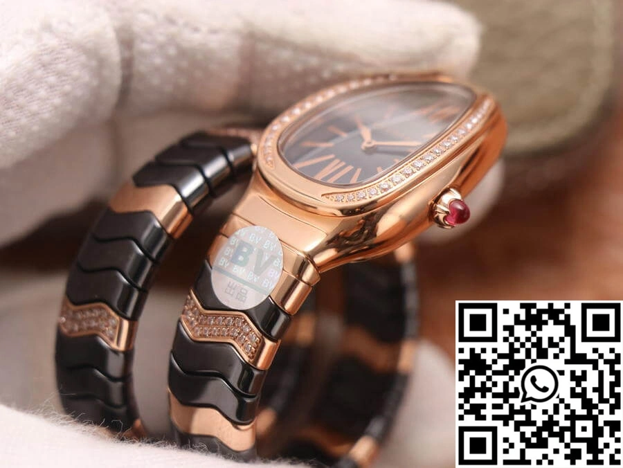 BestValue Bvlgari Serpenti BV Factory Rose Gold Diamonds 1653