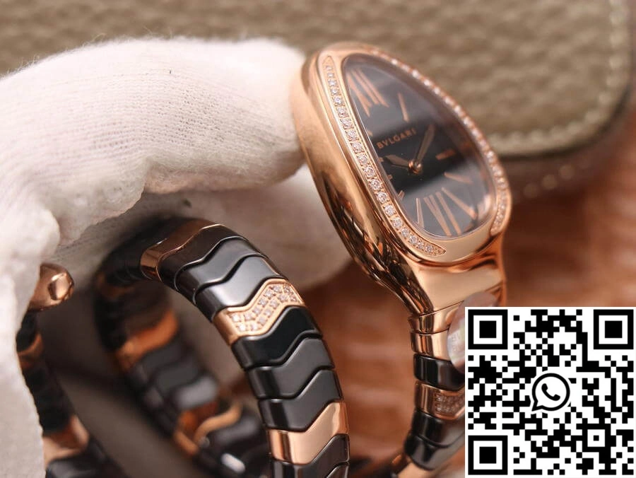 BestValue Bvlgari Serpenti BV Factory Rose Gold Diamonds 1653
