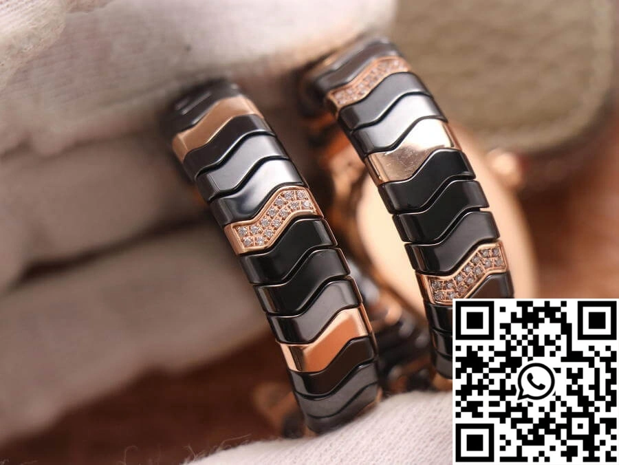 BestValue Bvlgari Serpenti BV Factory Rose Gold Diamonds 1653