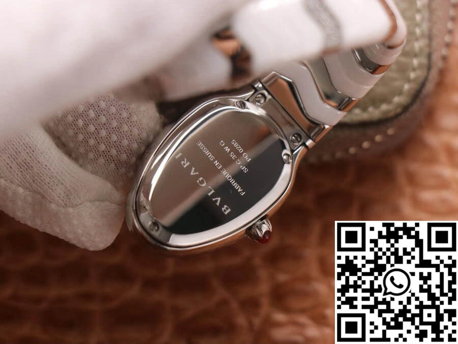 WeatherProof Bvlgari Serpenti BV Factory Stainless Steel Diamond Case 1661