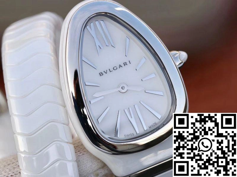 WeatherProof Bvlgari Serpenti Spiga Watch 102613 BV Factory Steel No Diamond 1664