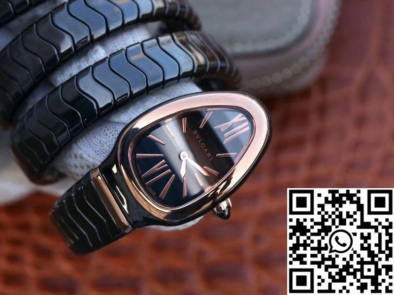 Bvlgari Serpenti Spiga Watch 102885 BV Factory Rose Gold No Diamond Bright 1674