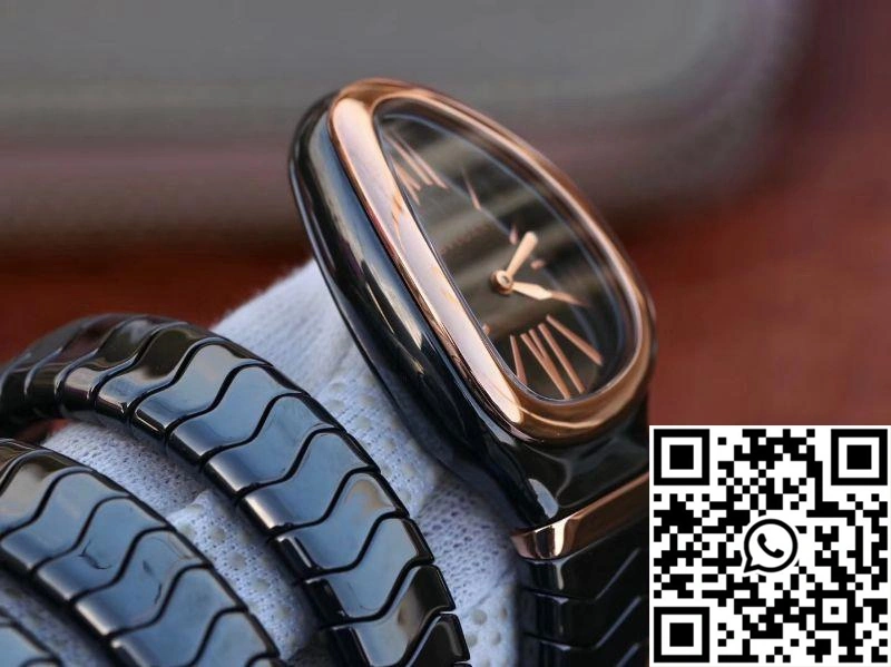 Bvlgari Serpenti Spiga Watch 102885 BV Factory Rose Gold No Diamond Bright 1674