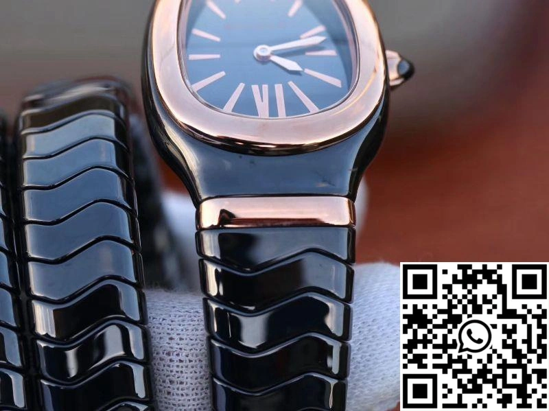 Bvlgari Serpenti Spiga Watch 102885 BV Factory Rose Gold No Diamond Bright 1674