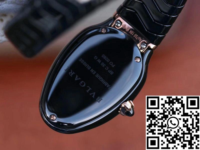 Bvlgari Serpenti Spiga Watch 102885 BV Factory Rose Gold No Diamond Bright 1674