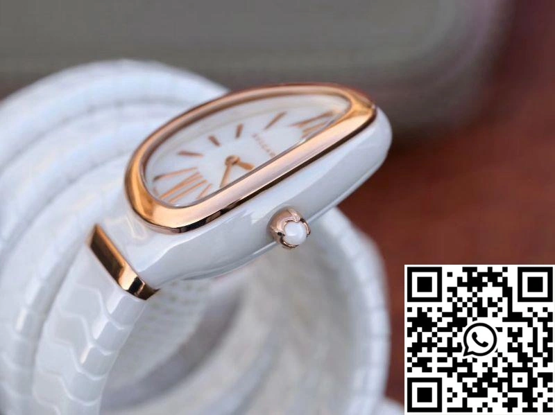 Bvlgari Serpenti Spiga Watch 102886 BV Factory Rose Gold No Diamond Trendy 1660