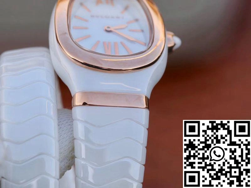 Bvlgari Serpenti Spiga Watch 102886 BV Factory Rose Gold No Diamond Trendy 1660