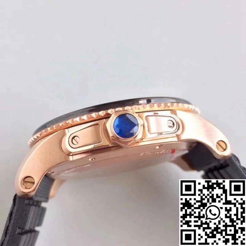Vibrant Calibre De Cartier Diver W7100052 42MM JF Factory Black Dial 1399