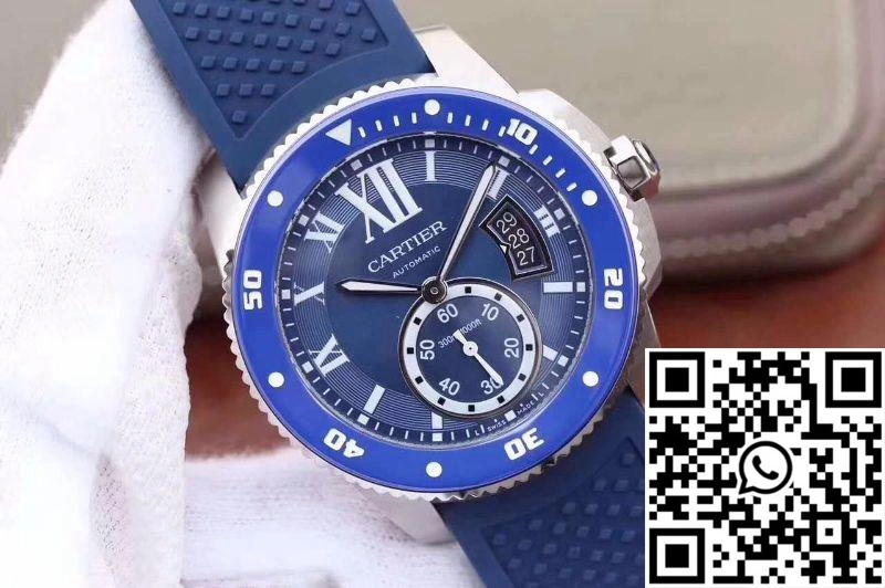 Soft Calibre De Cartier Diver WSCA0010 42MM JF Factory Blue Dial 1391