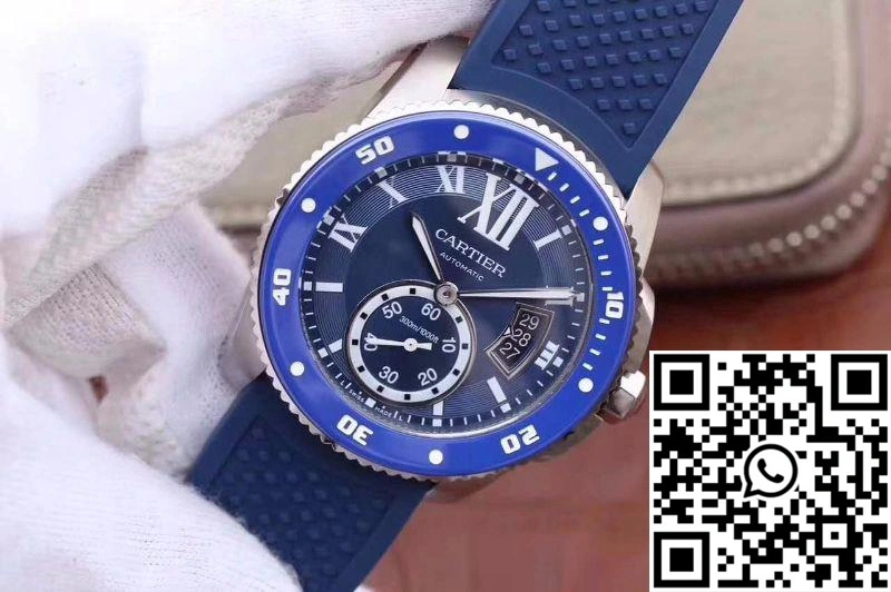 Soft Calibre De Cartier Diver WSCA0010 42MM JF Factory Blue Dial 1391