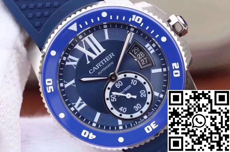 Soft Calibre De Cartier Diver WSCA0010 42MM JF Factory Blue Dial 1391