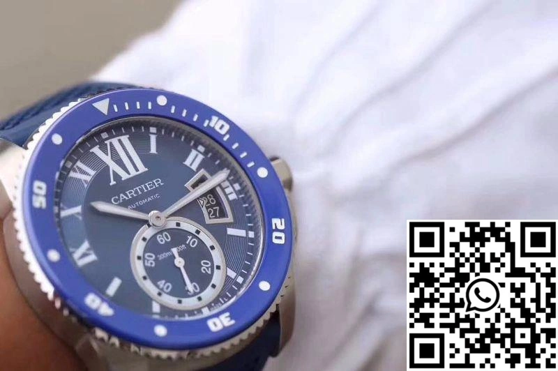 Soft Calibre De Cartier Diver WSCA0010 42MM JF Factory Blue Dial 1391