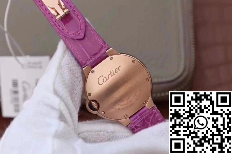 Cartier Ballon Bleu 36MM Rose Gold V9 Factory Silver Dial Stylish 1394
