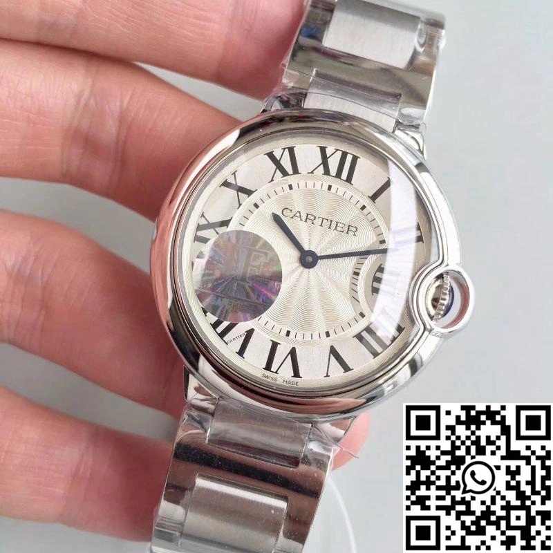 Cartier Ballon Bleu 36MM W6920046 JF Factory Silver Dial TimelessDesign 1375