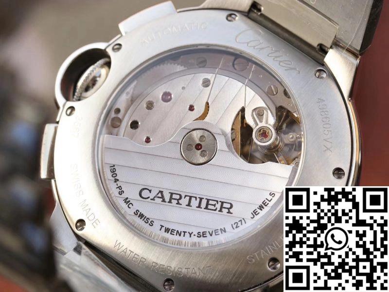 Cartier Ballon Bleu Chronograph W6920076 ZF Factory Silver Dial Durable 1352
