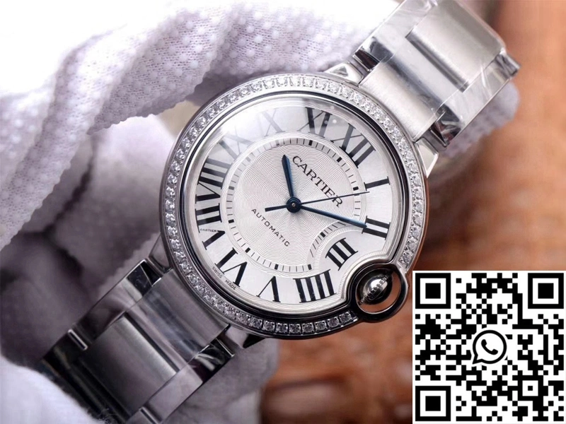 Colorful Cartier Ballon Bleu W4BB0017 V6 Factory White Dial 1396