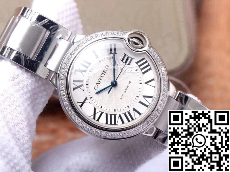 Colorful Cartier Ballon Bleu W4BB0017 V6 Factory White Dial 1396