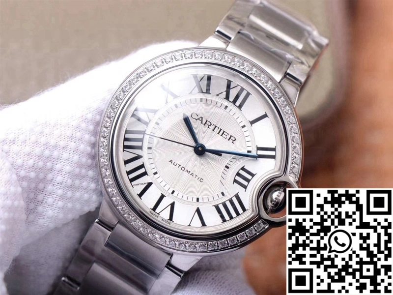 Colorful Cartier Ballon Bleu W4BB0017 V6 Factory White Dial 1396