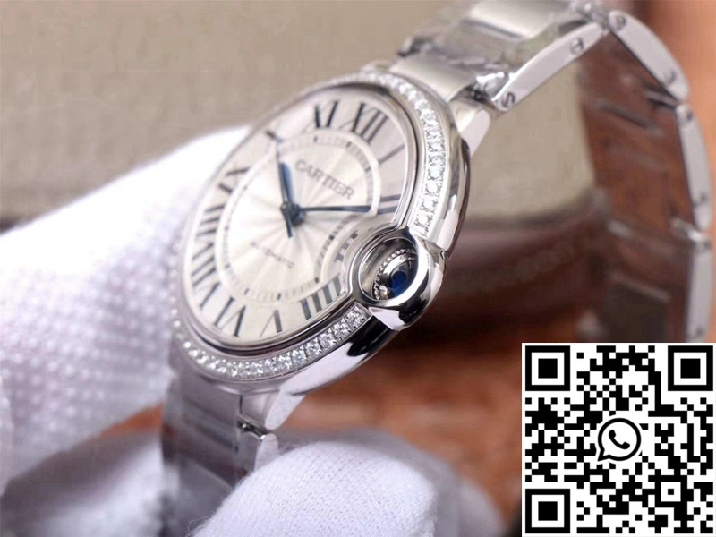 Colorful Cartier Ballon Bleu W4BB0017 V6 Factory White Dial 1396