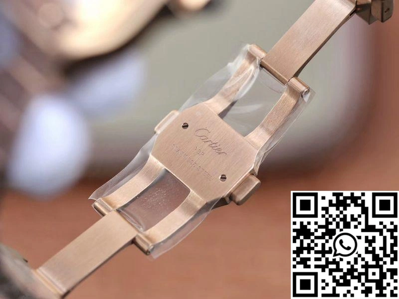 Cartier De Santos 40mm BV Factory 18K Rose Gold Case White Dial Efficient 1464