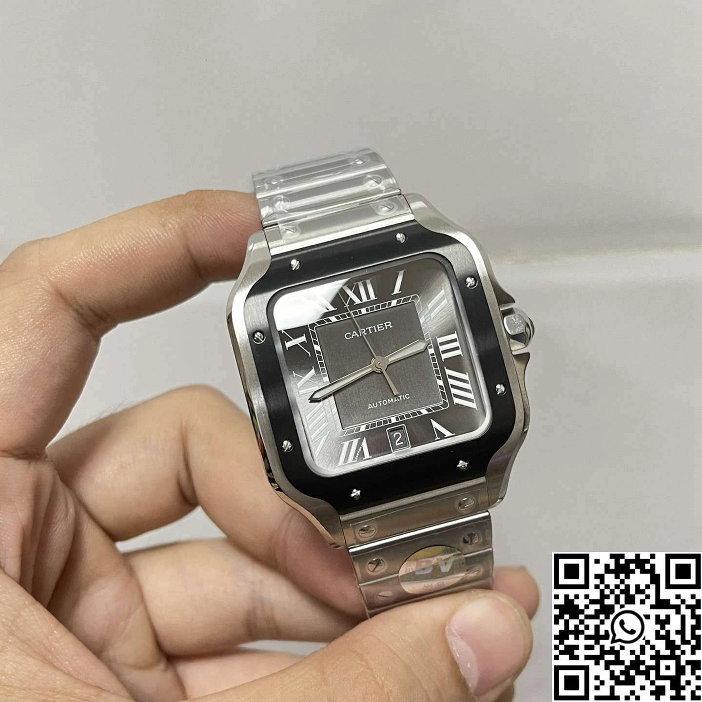 Practical Cartier De Santos CRWSSA0037 BV Factory Grey Dial 1455