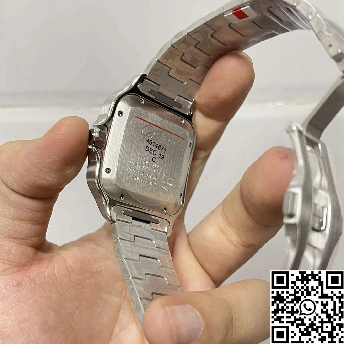 Practical Cartier De Santos CRWSSA0037 BV Factory Grey Dial 1455