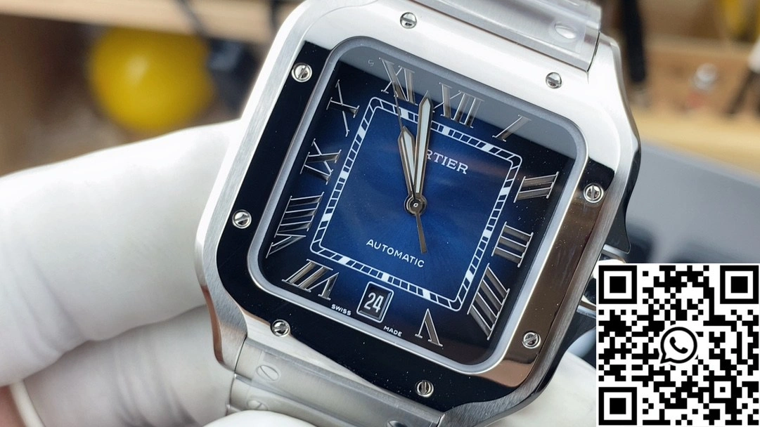 Cartier De Santos CRWSSA0071 BV Factory Blue Dial Durable 1460