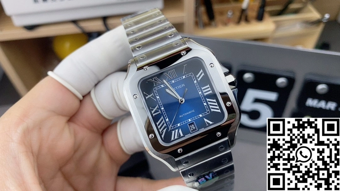 Cartier De Santos CRWSSA0071 BV Factory Blue Dial Durable 1460