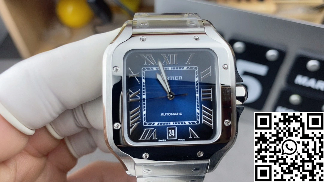 Cartier De Santos CRWSSA0071 BV Factory Blue Dial Durable 1460