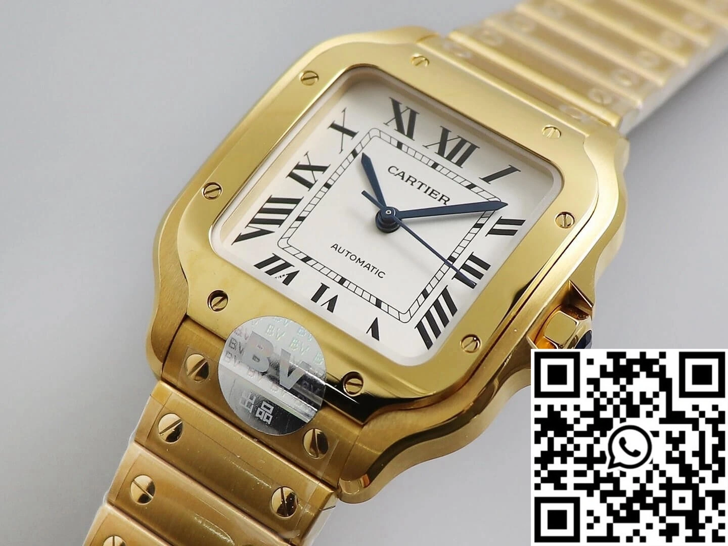 SunProtective Cartier De Santos W20112Y1 BV Factory Yellow Gold 1480