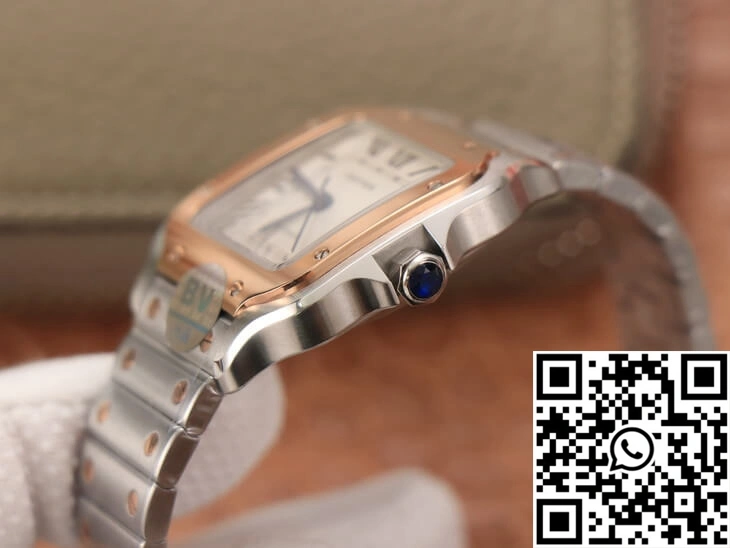 NewStyle Cartier De Santos W2SA0007 BV Factory White Dial 1452