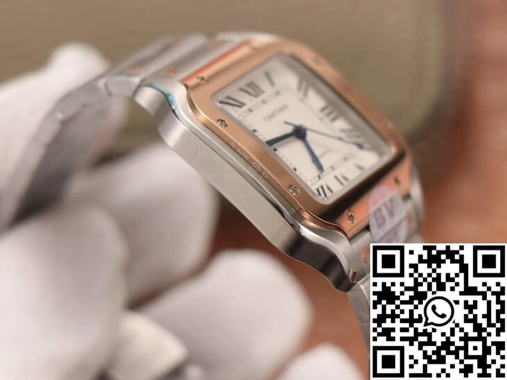 NewStyle Cartier De Santos W2SA0007 BV Factory White Dial 1452
