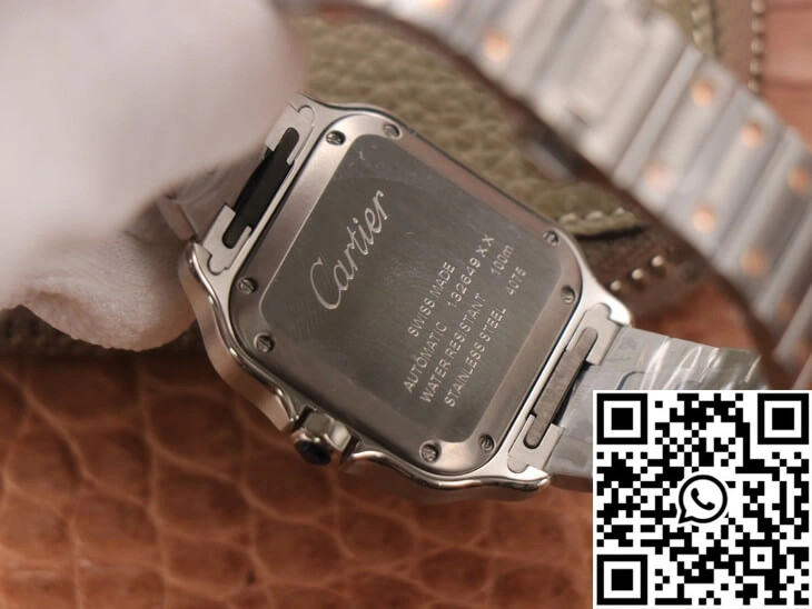 NewStyle Cartier De Santos W2SA0007 BV Factory White Dial 1452