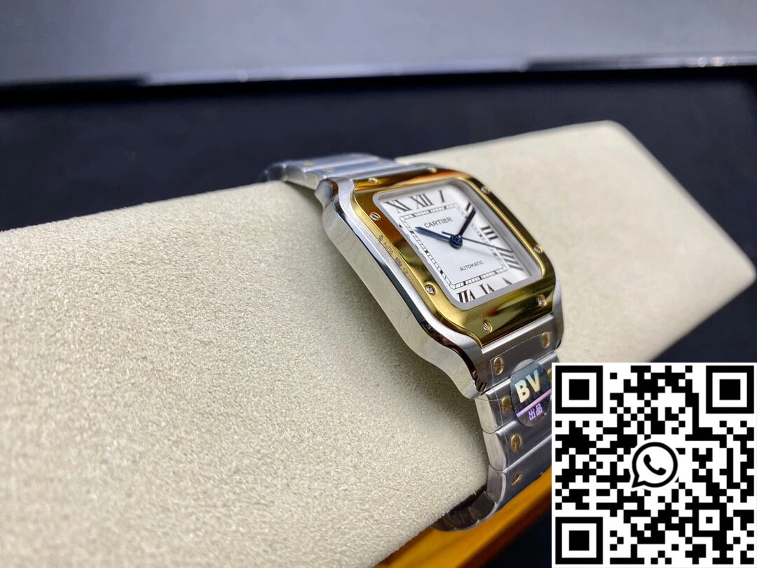 Cartier De Santos W2SA0016 35MM BV Factory White Dial Chic 1461