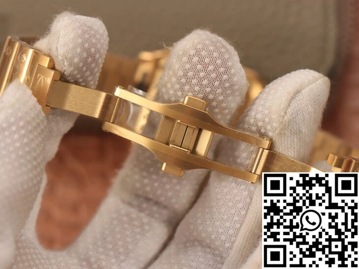 Cartier De Santos WSSA0010 BV Factory 18K Gold White Dial Supportive 1484