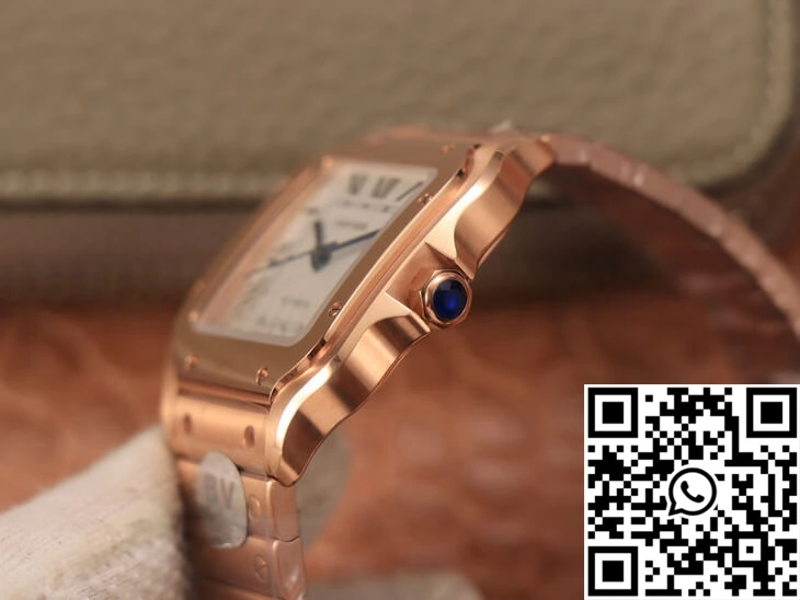 UrbanStyle Cartier De Santos WSSA0010 BV Factory 18K Rose Gold White Dial 1486