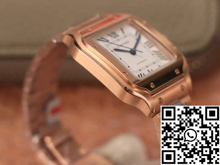 UrbanStyle Cartier De Santos WSSA0010 BV Factory 18K Rose Gold White Dial 1486