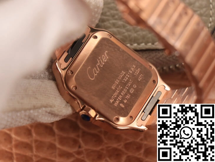 UrbanStyle Cartier De Santos WSSA0010 BV Factory 18K Rose Gold White Dial 1486