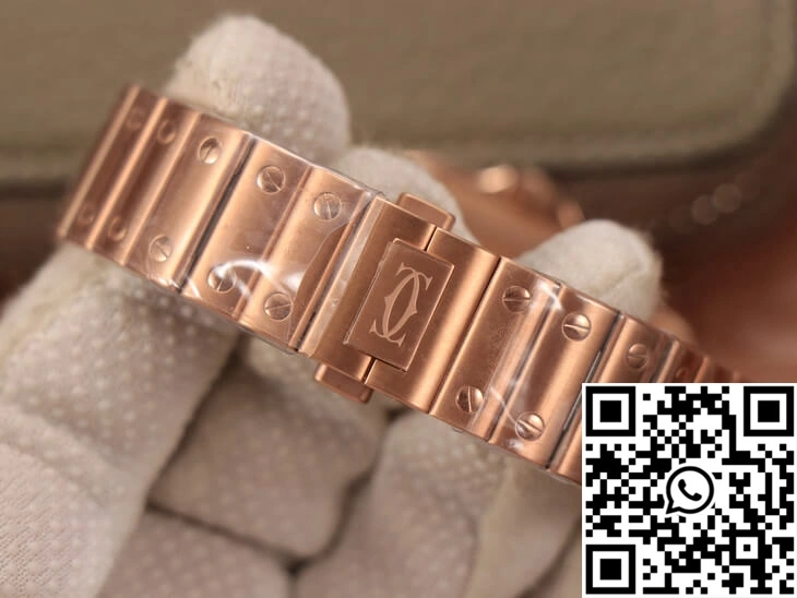 UrbanStyle Cartier De Santos WSSA0010 BV Factory 18K Rose Gold White Dial 1486