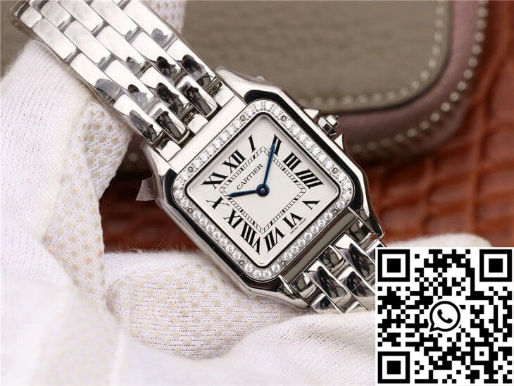Cartier Panthere De Medium Ladies W4PN0008 GF Factory Silver Dial Bright 1415