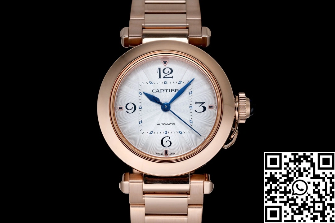 Cartier Pasha CRWGPA0014 AF Factory 35mm Rose Gold Silver Dial Timeless 1438