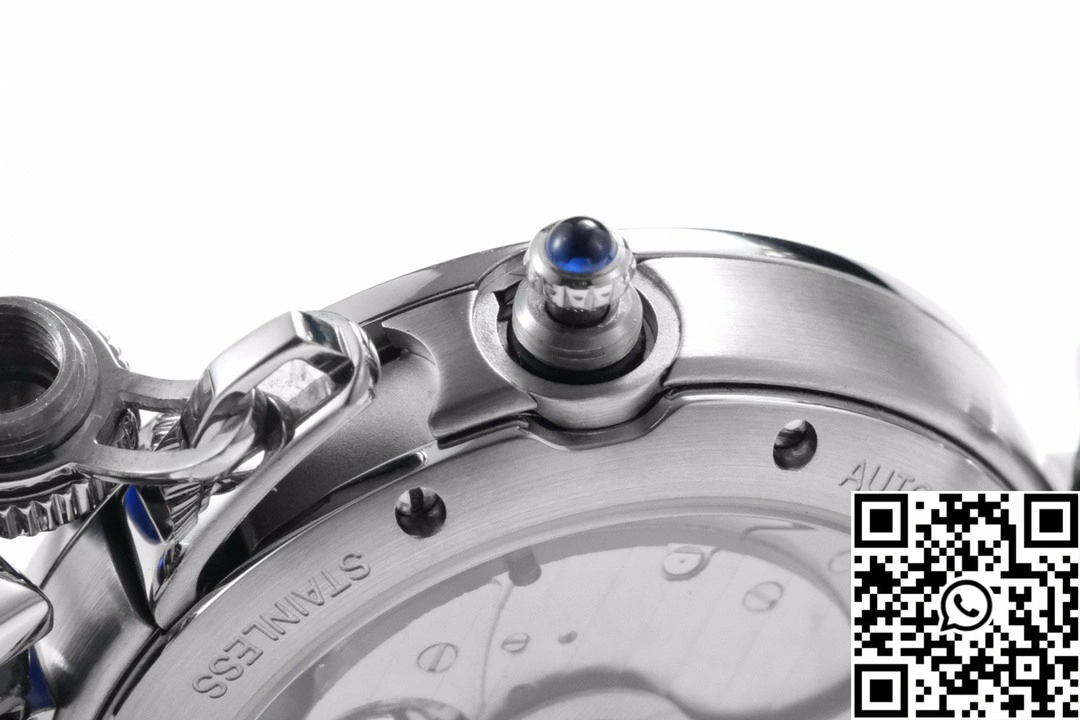 Cartier Pasha CRWGPA0018 AF Factory 30mm Silver Dial Black Leather Band EasyMatch 1439