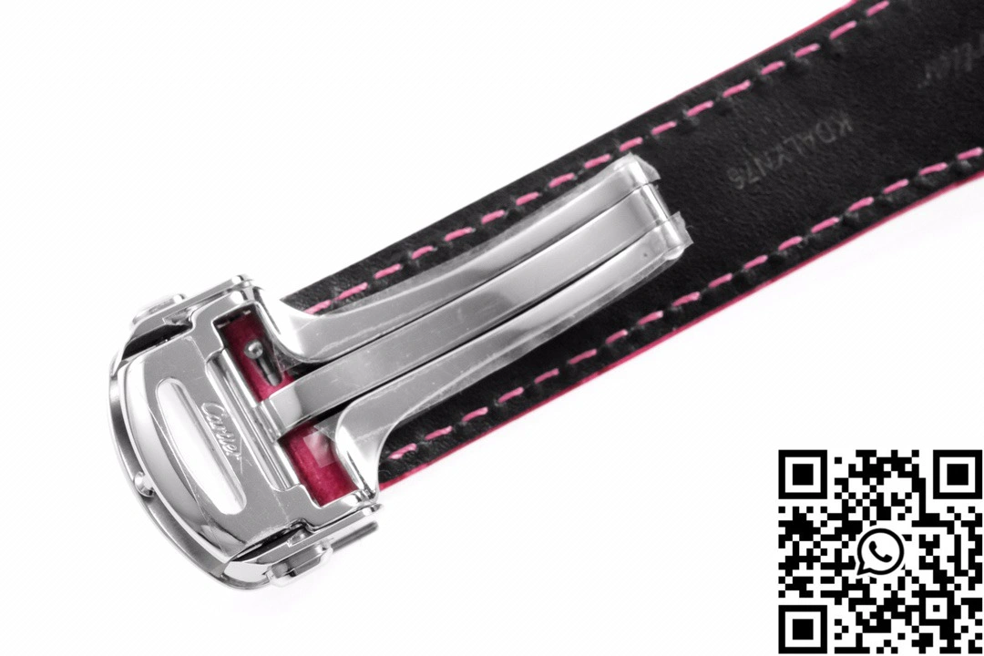Cartier Pasha CRWGPA0018 AF Factory 30mm Silver Dial Red Leather Band Bold 1436