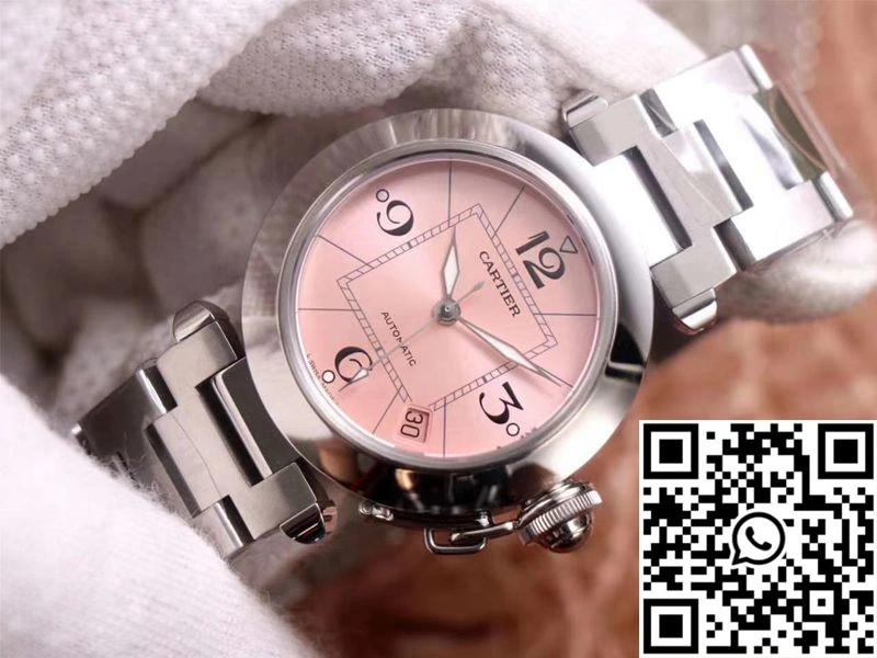 Cartier Pasha W31075M7 V9 Factory Pink Dial HighPerformance 1432