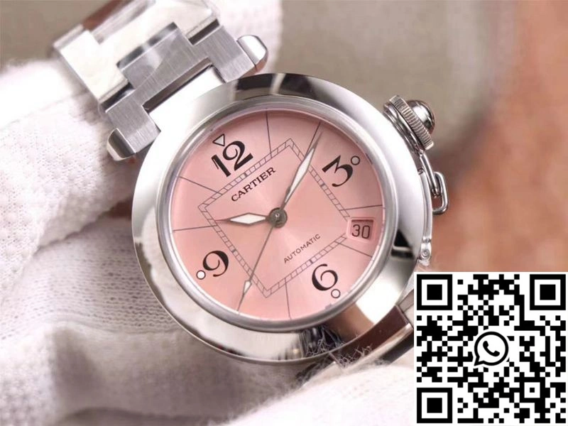Cartier Pasha W31075M7 V9 Factory Pink Dial HighPerformance 1432