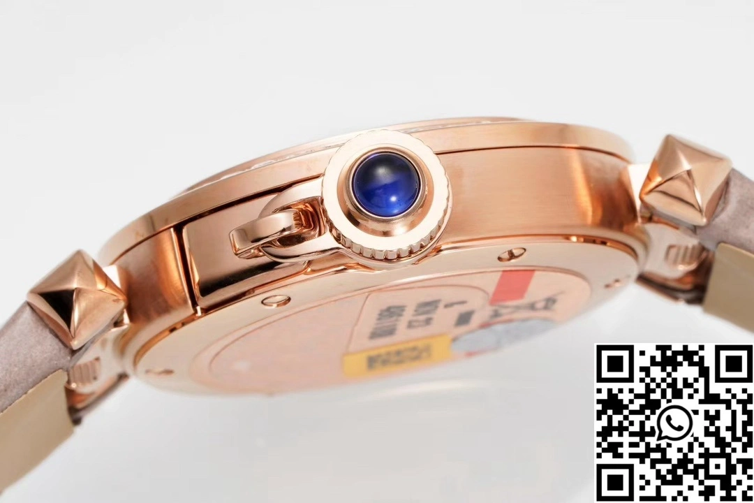 Soft Cartier Pasha WJPA0017 AF Factory 30mm Rose Gold White Dial Diamond Bezel 1440