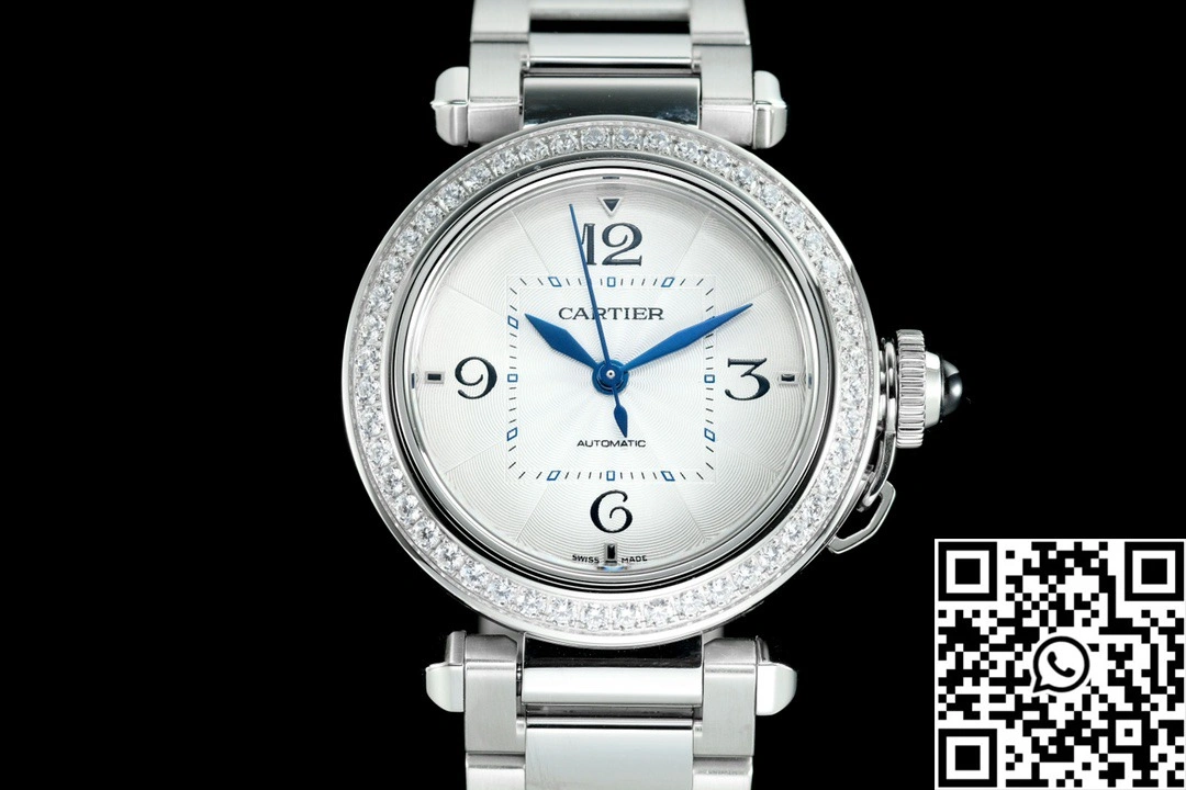 Cartier Pasha WSPA0013 AF Factory 35mm Stainless Steel Silver Dial Original 1437